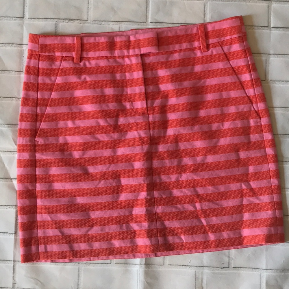 J Crew Textured Stripe Skirt